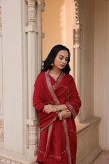 Sitara Maroon Saree
