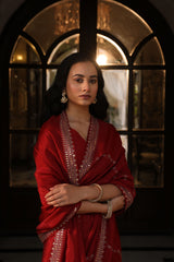 Sitara Maroon Saree