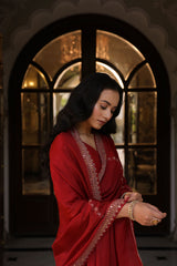 Sitara Maroon Saree