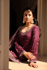 Purple Izar Kurta Set