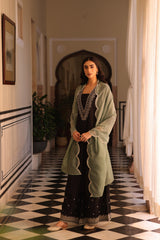 Black Mehrnaz Kurta Set
