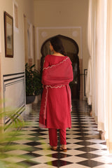 Maroon Azrina Kurta Set