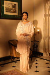 Shazia Peach Saree