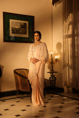 Shazia Peach Saree