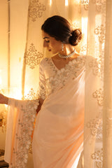 Shazia Peach Saree