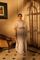 Shazia Ice Blue Saree