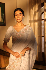 Shazia Ice Blue Saree