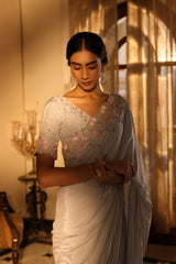 Shazia Ice Blue Saree