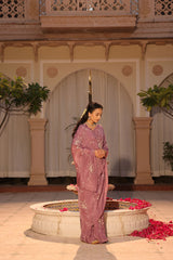 Gulzar Lilac Saree