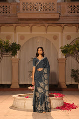 Rubeena Blue Saree