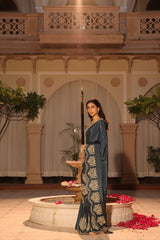 Rubeena Blue Saree