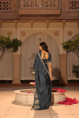 Rubeena Blue Saree