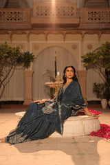 Rubeena Blue Saree