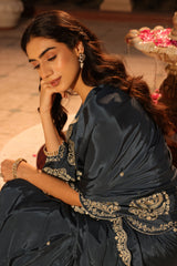 Rubeena Blue Saree