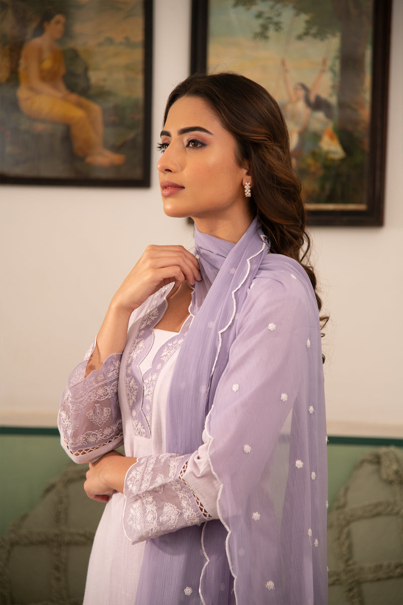 Lavender Naima Kurta Set