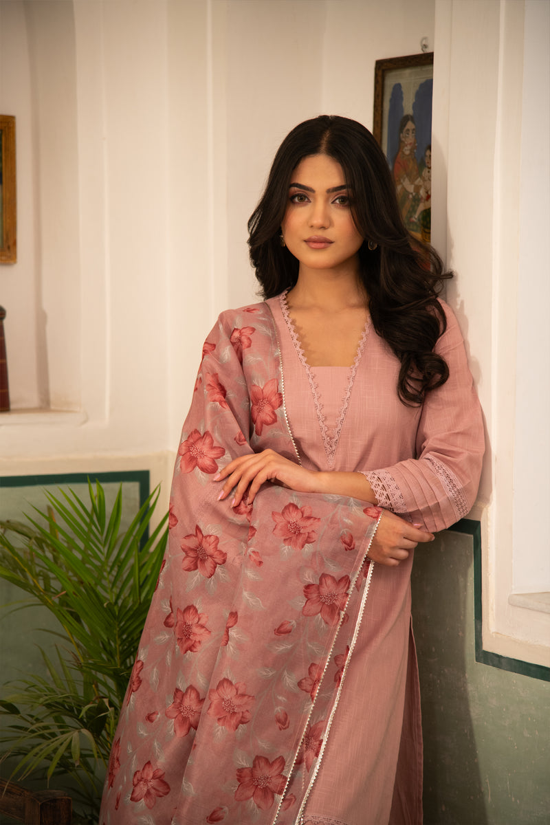 Mauve Fiha Kurta Set