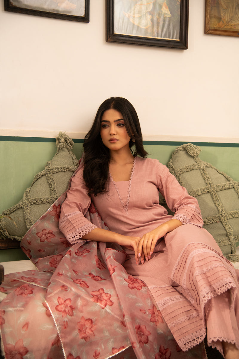 Mauve Fiha Kurta Set