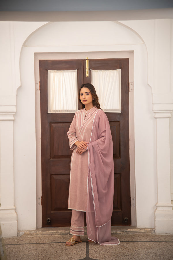 Mauve Amira Kurta Set