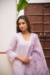 Lavender Fiha Kurta Set