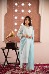 Blue Inayat Kurta Set