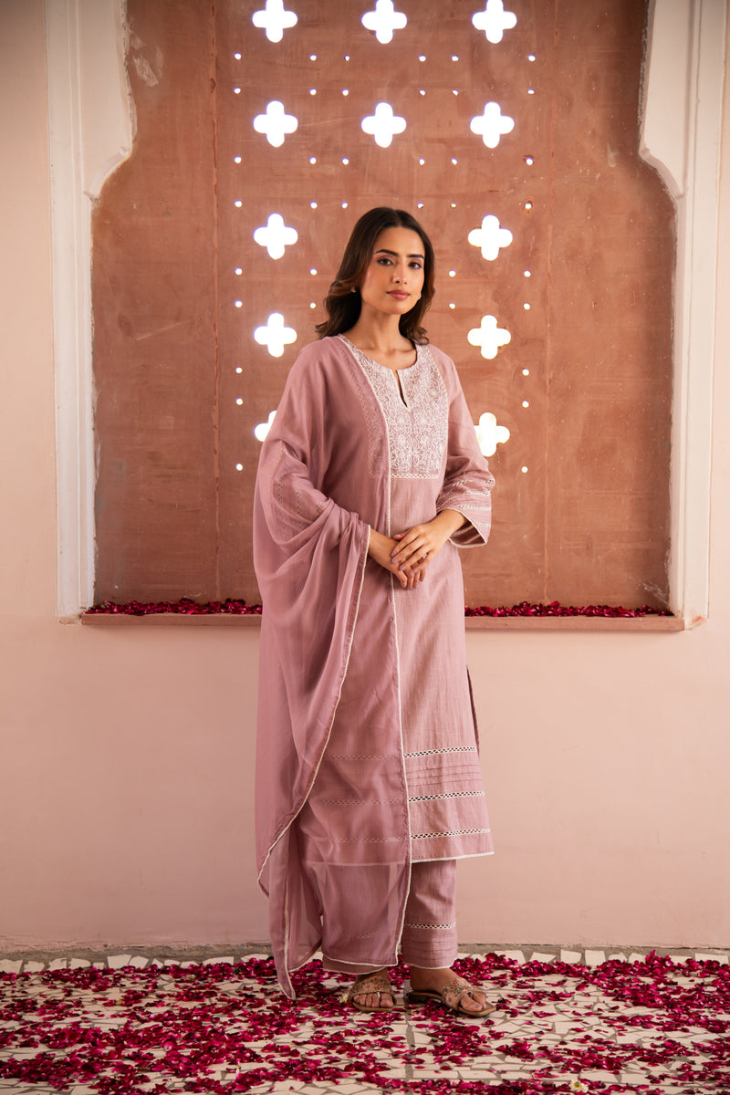 Mauve Inayat Kurta Set