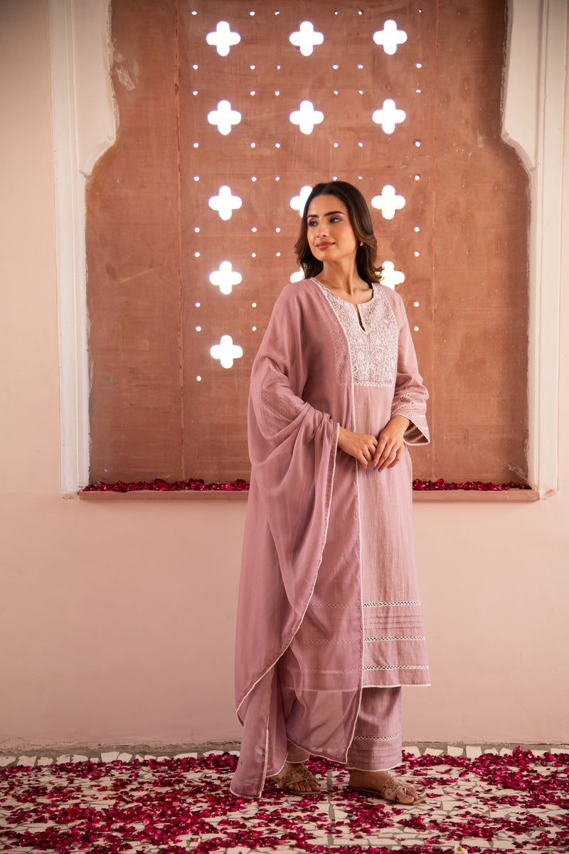 Mauve Inayat Kurta Set