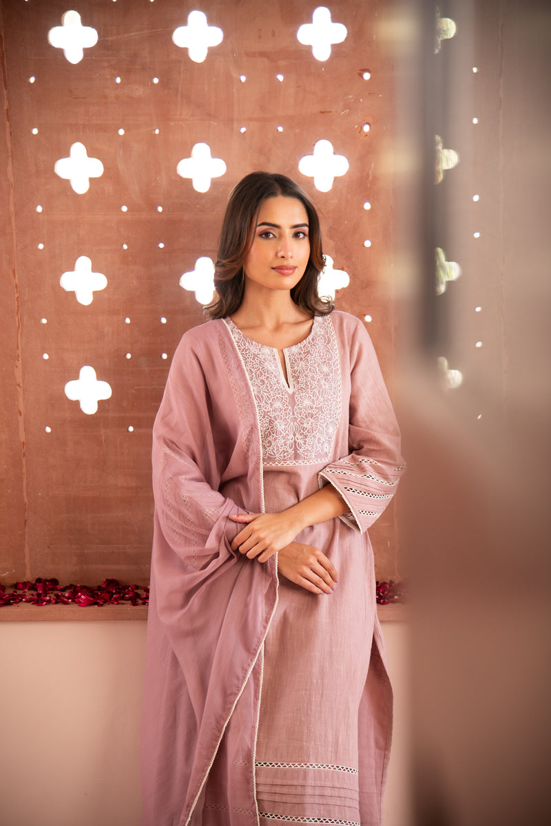 Mauve Inayat Kurta Set