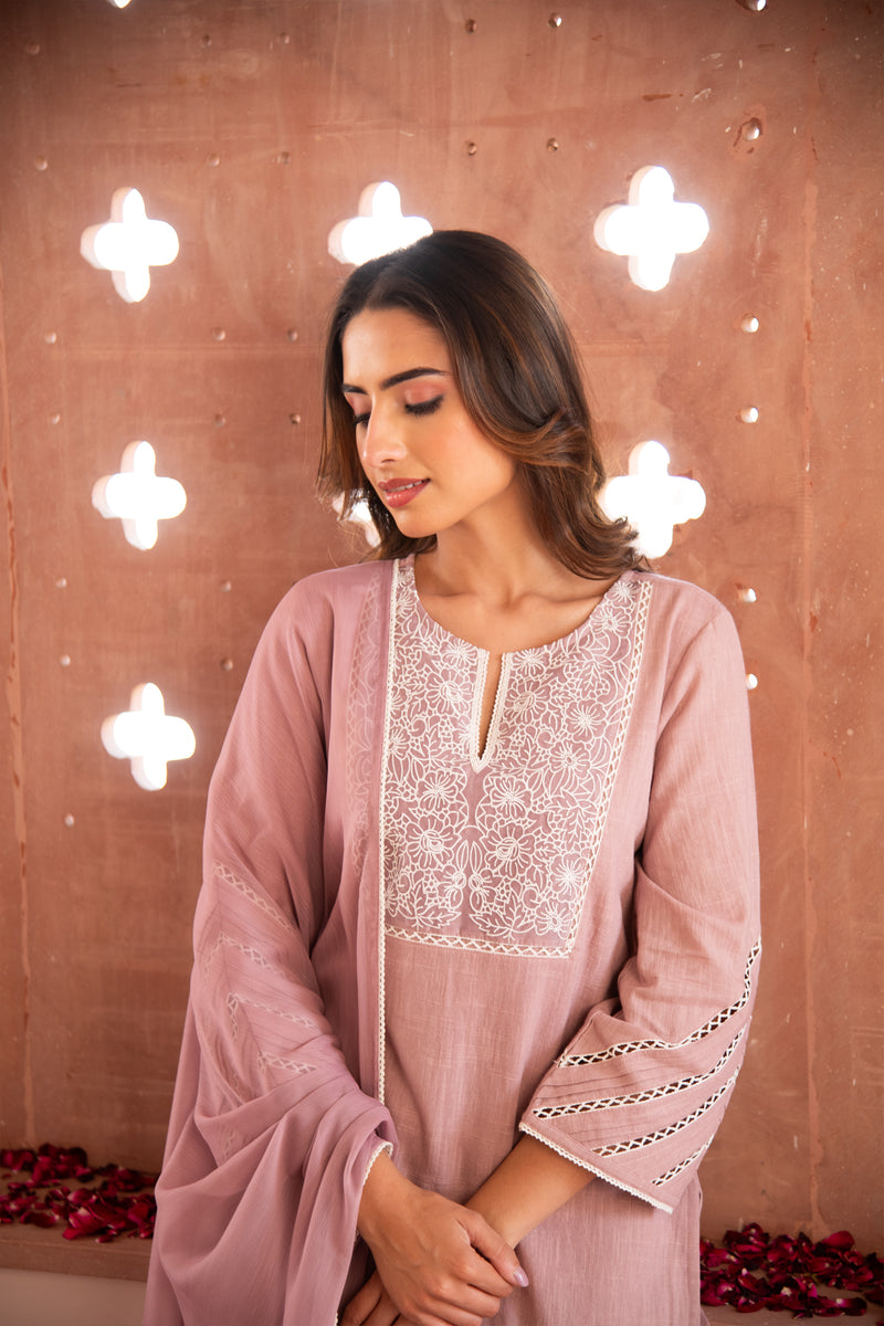 Mauve Inayat Kurta Set