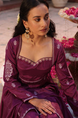 Plum Zeya Anarkali Set
