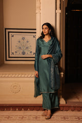 Teal Siara kurta set