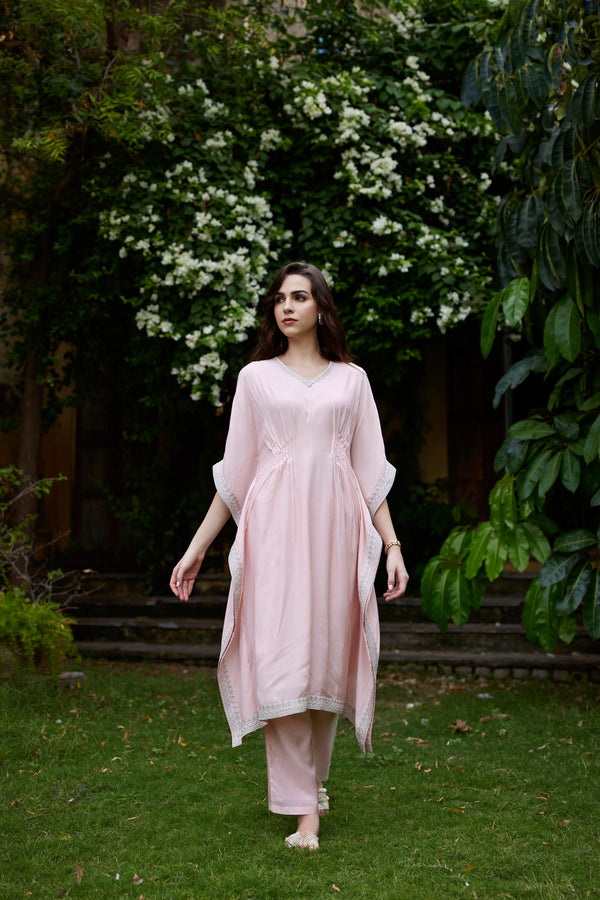 Syra Pink Kaftan Set