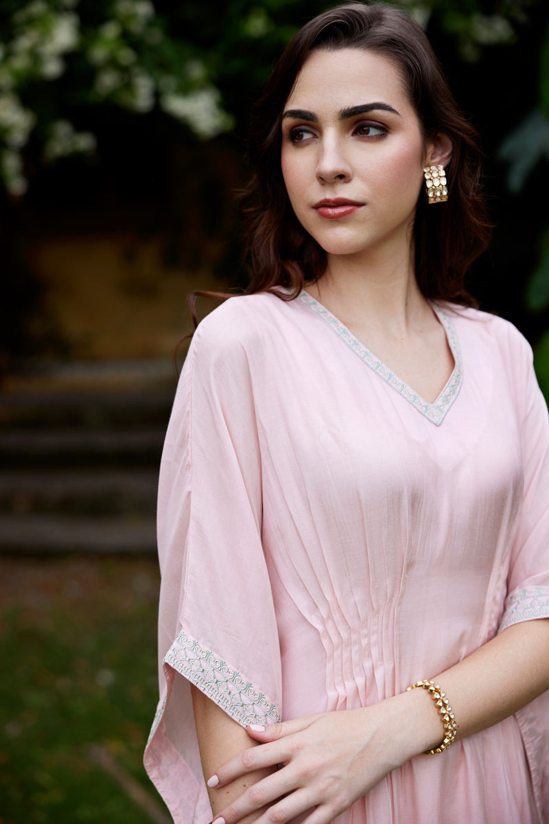 Syra Pink Kaftan Set