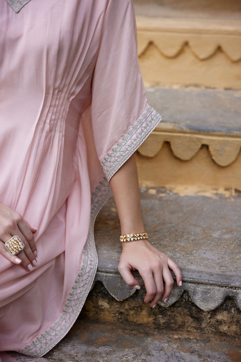 Syra Pink Kaftan Set