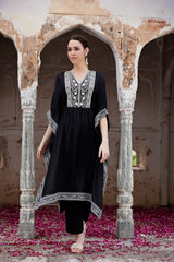 Fiza Black Kaftan set