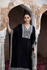 Fiza Black Kaftan set