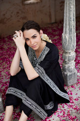 Fiza Black Kaftan set