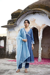 Sofia Blue Kurta Set