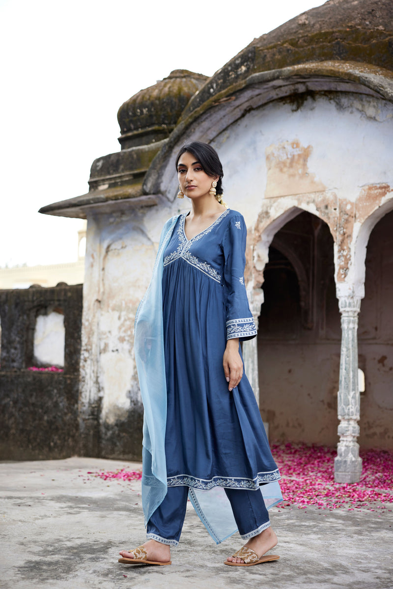 Sofia Blue Kurta Set