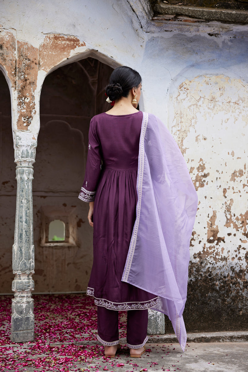 Sofia Purple Kurta Set