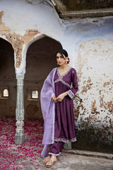 Sofia Purple Kurta Set