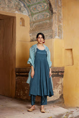 Inaya Teal Anarkali Set